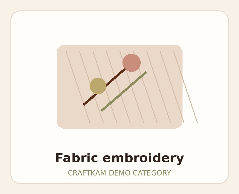 Fabric embroidery