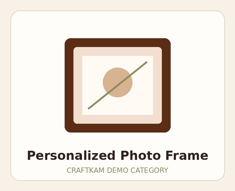 Personalized photo frame