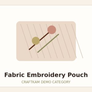 Fabric Embroidery Pouch
