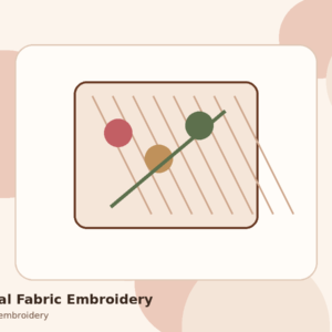 Floral Fabric Embroidery